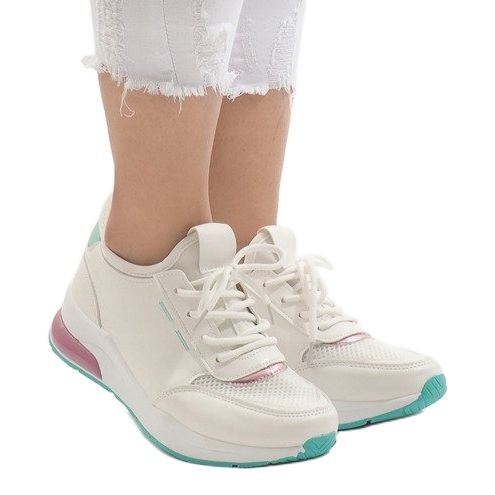 Moniväriset muodikkaat urheilukengät YM-31 L.GREEN valkoinen monivärinen 1