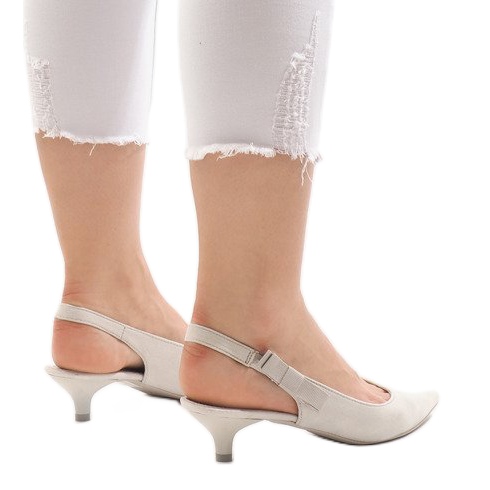 Harmaat pumput B-43-kantapäässä monivärinen 1