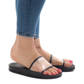 Mustat läpinäkyvät tossut 815 1