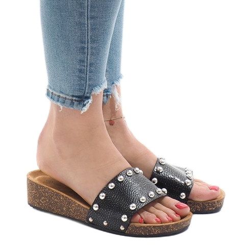 Mustat korkokengät AC-2809 1