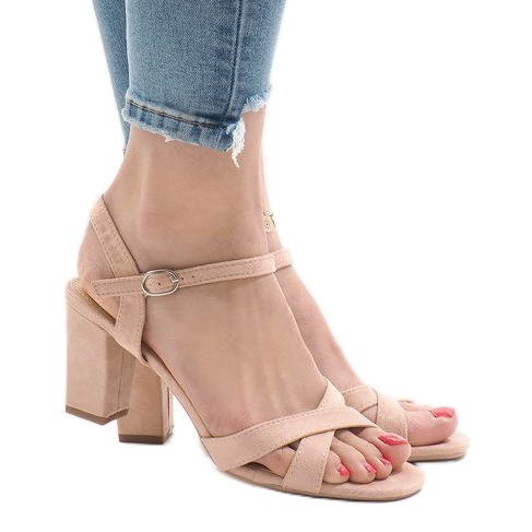 Vaaleanpunaiset korkokengät FH39002 vaaleanpunainen 2