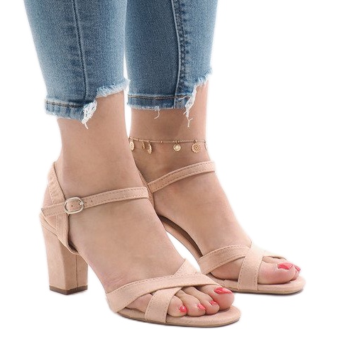 Vaaleanpunaiset korkokengät FH39002 vaaleanpunainen 1