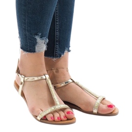 Kultaiset sandaalit koristeltu SY-644: llä kultainen 1