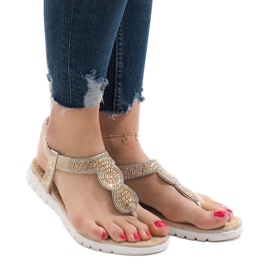 Kultakoristellut sandaalit S11 kultainen 1