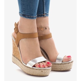 Hopea lakatut kiila sandaalit VB76063 ruskea 1