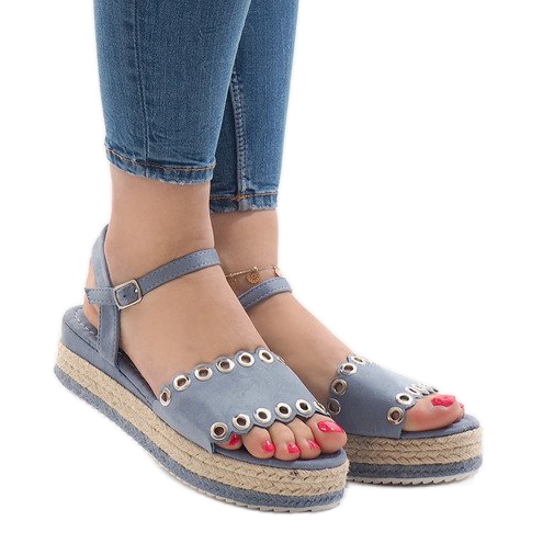 Siniset sandaalit 99-46-alustalla sininen 2