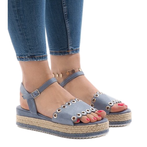 Siniset sandaalit 99-46-alustalla sininen 1