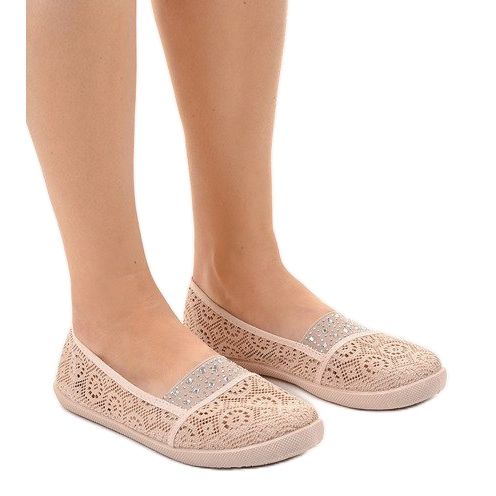 1148-Y vaaleanpunaiset pitsikengät vaaleanpunainen 1