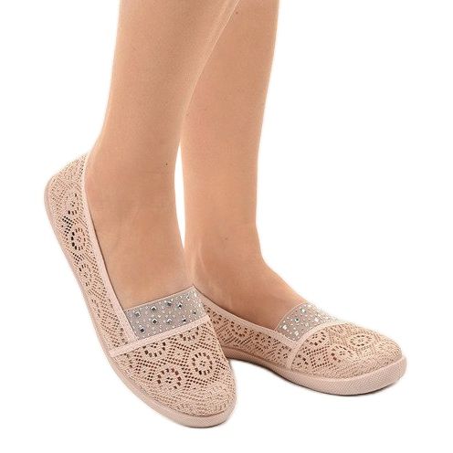 1148-Y vaaleanpunaiset pitsikengät vaaleanpunainen 2