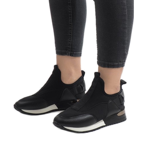 Mustat lenkkarit Lycra R-403: sta valkoinen 1