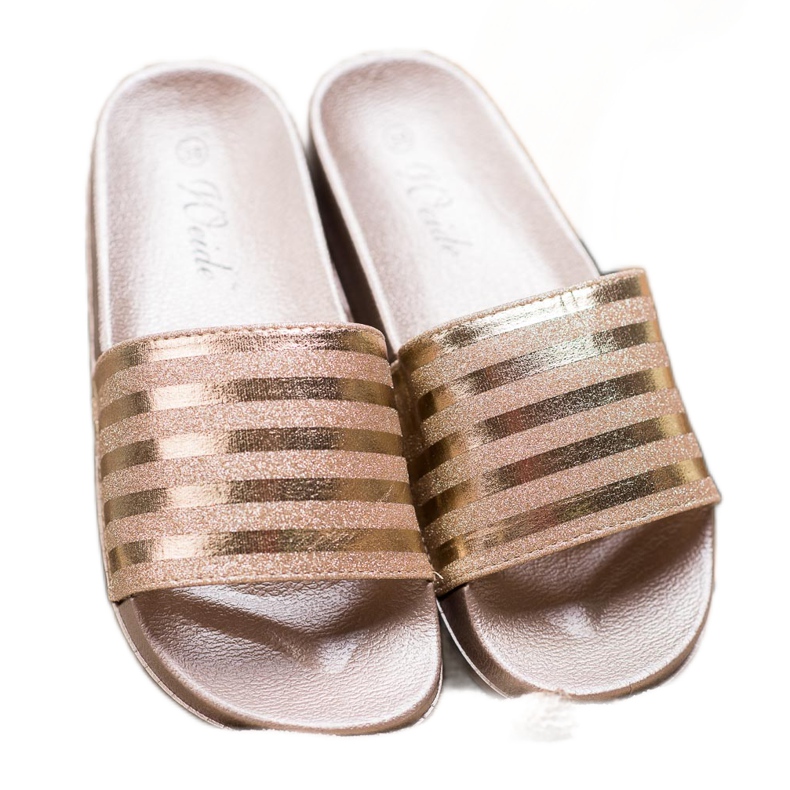 Weide Glitterillä varustetut tossut keltainen 1