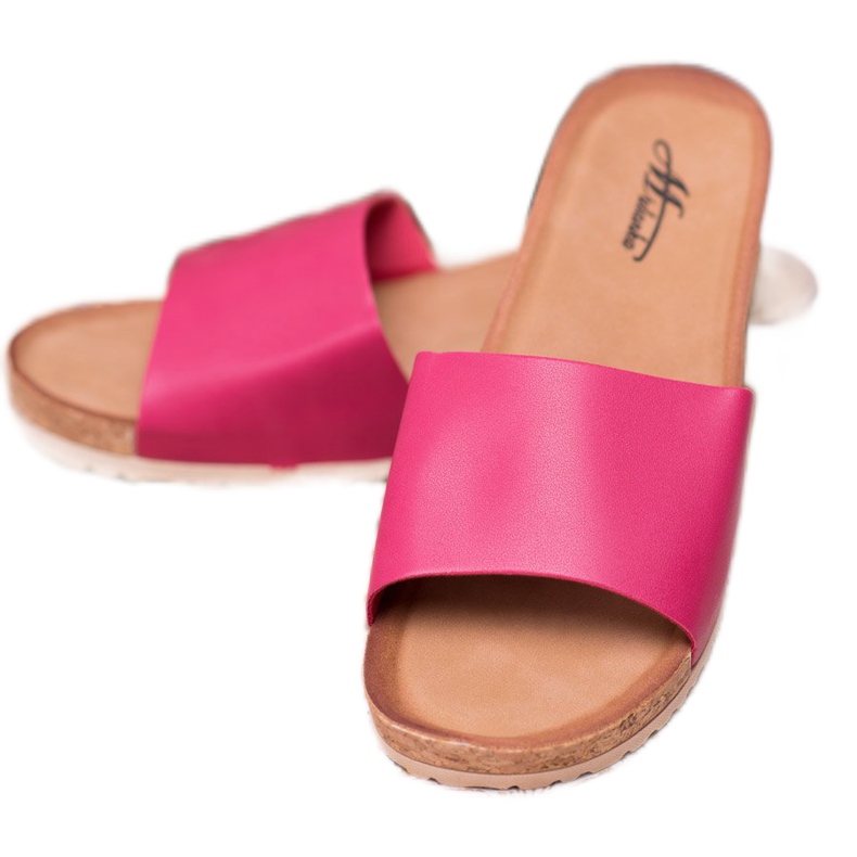 SHELOVET Tossut korkkikiilalla vaaleanpunainen 1