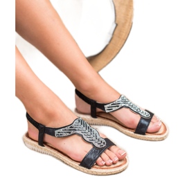 Emaks Espadrilles Slip On Sandaalit musta 2