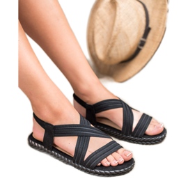 SHELOVET Mukavat naisten sandaalit musta 1