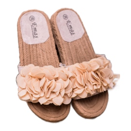 SHELOVET Beige Espadrilles -tossut 2
