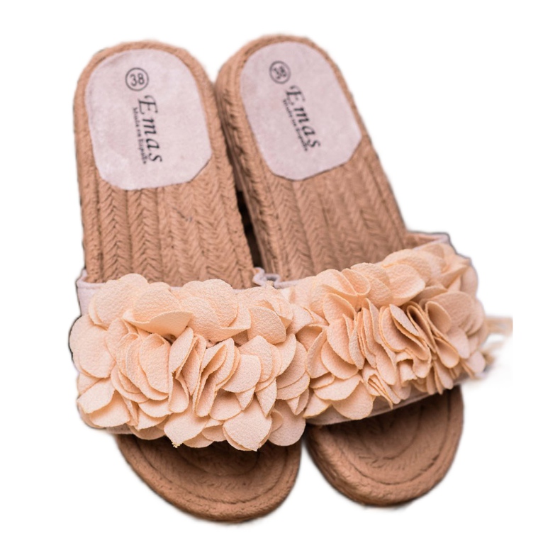 SHELOVET Beige Espadrilles -tossut 2