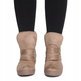 Wedge lenkkarit tarranauhalla 1703 Camel ruskea 2