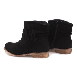 Suede Booties Jodhpur saappaat ZY9040 musta 1