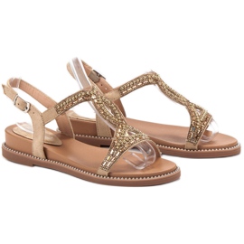 Bello Star Mokkanahkaiset kristallit ruskea 1