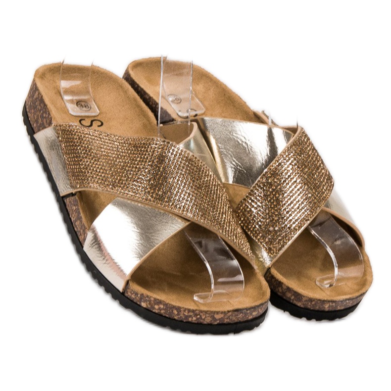 SHELOVET Klassiset kultaiset tossut kultainen 1