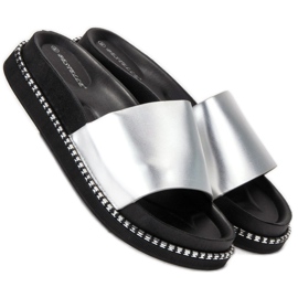 Bestelle Naisten hopeatossut harmaa 2