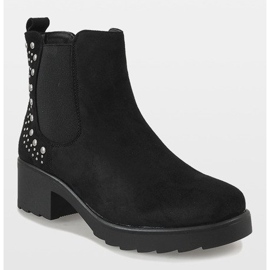 Kayla Shoes Mustat eristetyt korkokengät 88048 1