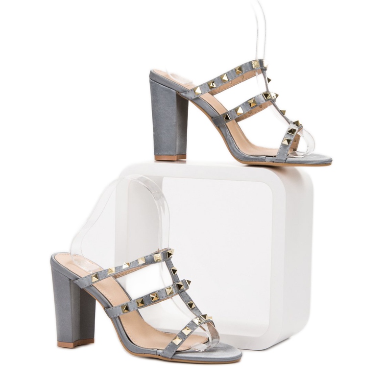 SDS Rock -sandaalit korkokengissä harmaa 1