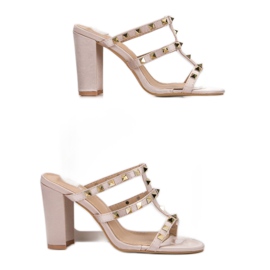 SDS Rock -sandaalit korkokengissä ruskea 2