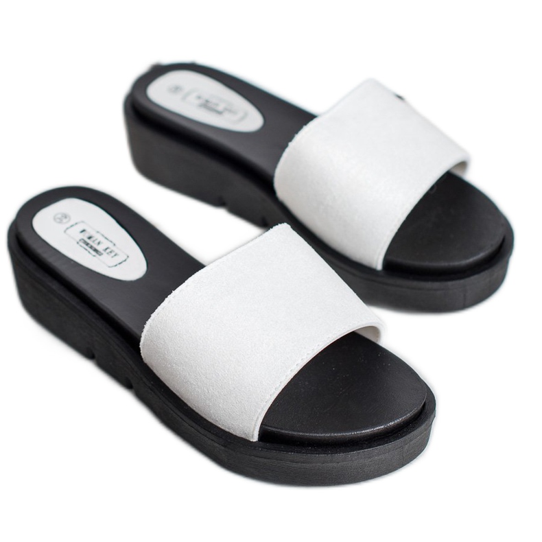 SHELOVET Wedge sandaalit valkoinen 1