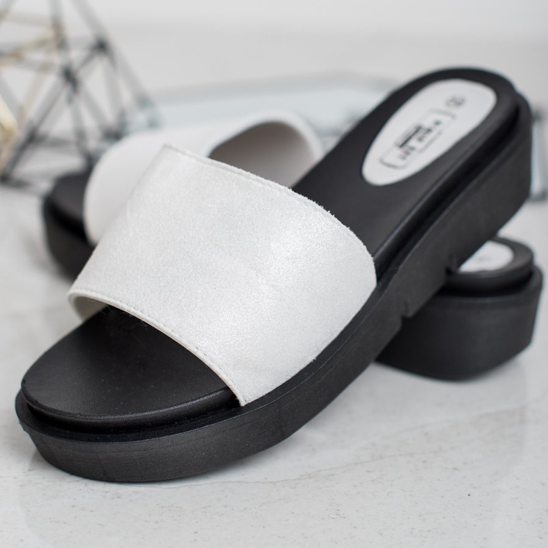 SHELOVET Wedge sandaalit valkoinen 2