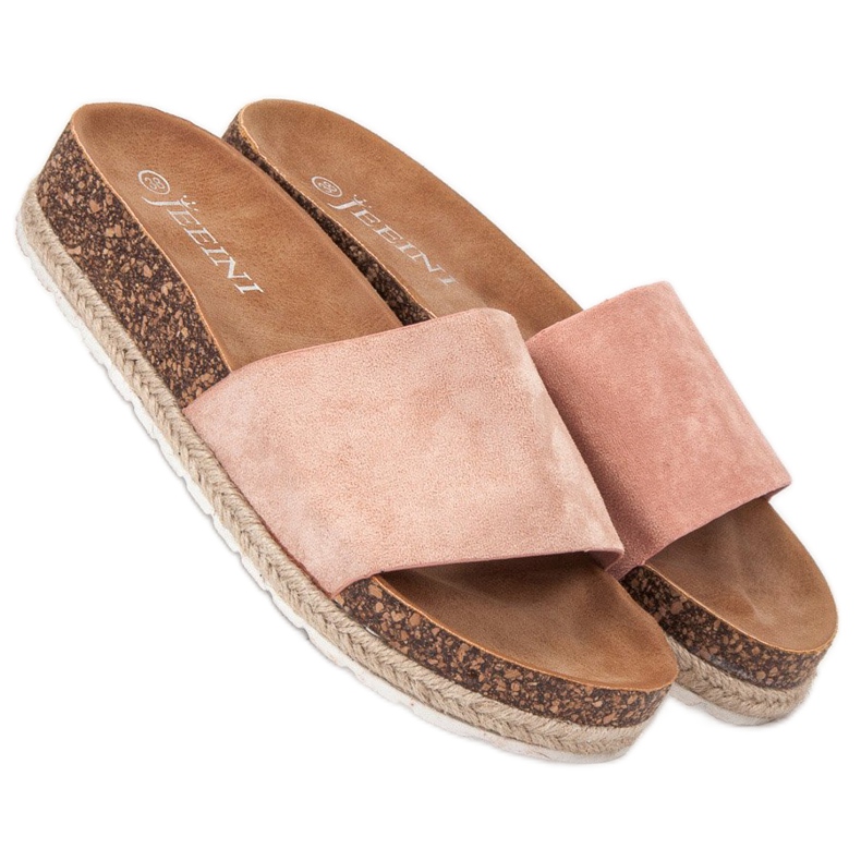SHELOVET Suede Espadrilles vaaleanpunainen 1