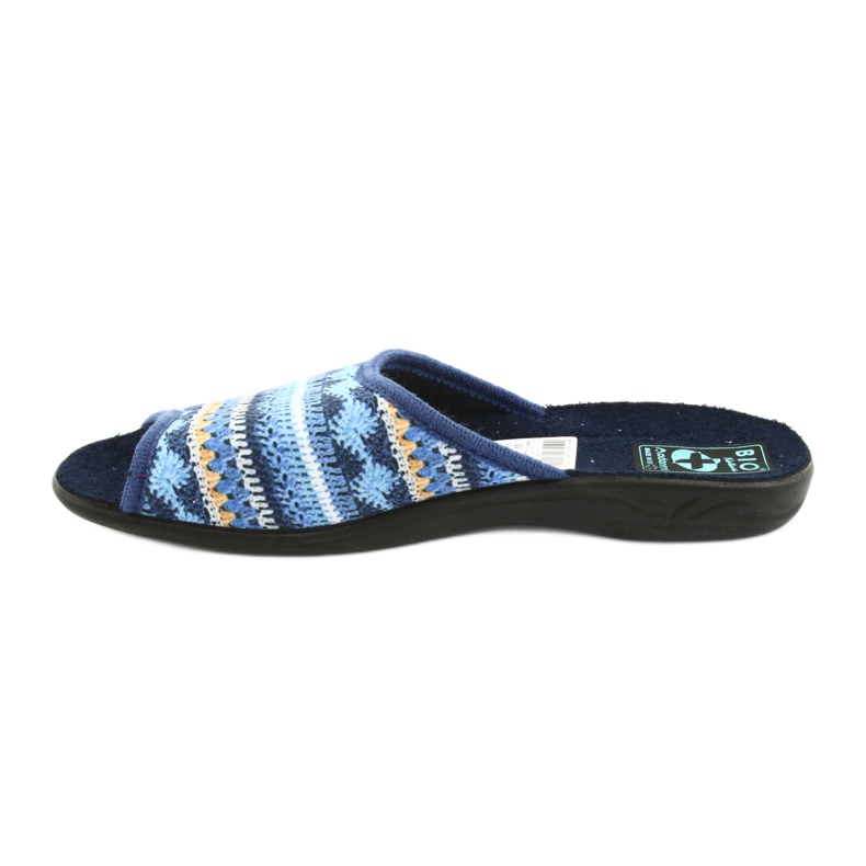 Norjalaiset villapaita -tossut Adanex musta laivastonsininen sininen keltainen 2