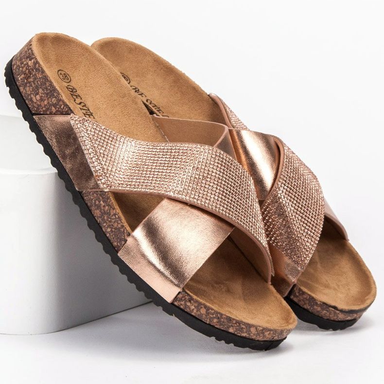 Bestelle Tossut korkkipohjalla vaaleanpunainen 2