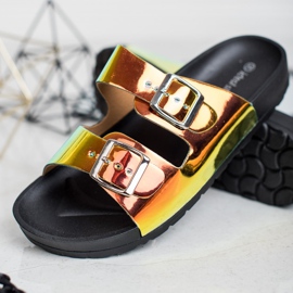 Ideal Shoes Holo Solki Tossut keltainen 2