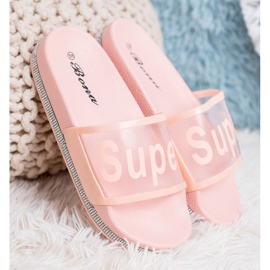 Bona Läpinäkyvät varvastossut vaaleanpunainen 1 Bona Läpinäkyvät varvastossut vaaleanpunainen 1