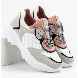 SHELOVET Muodikkaat lenkkarit vaaleanpunainen harmaa 1