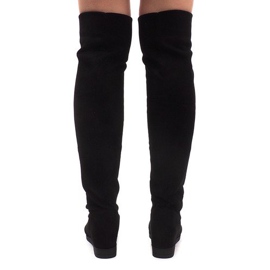 Lämpimät kiilakengät 168-108 musta 2