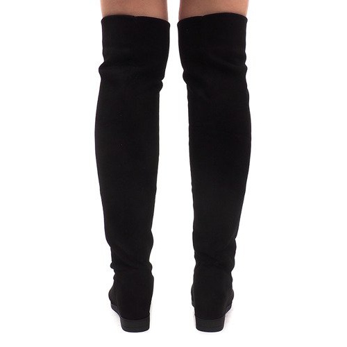 Lämpimät kiilakengät 168-108 musta 2