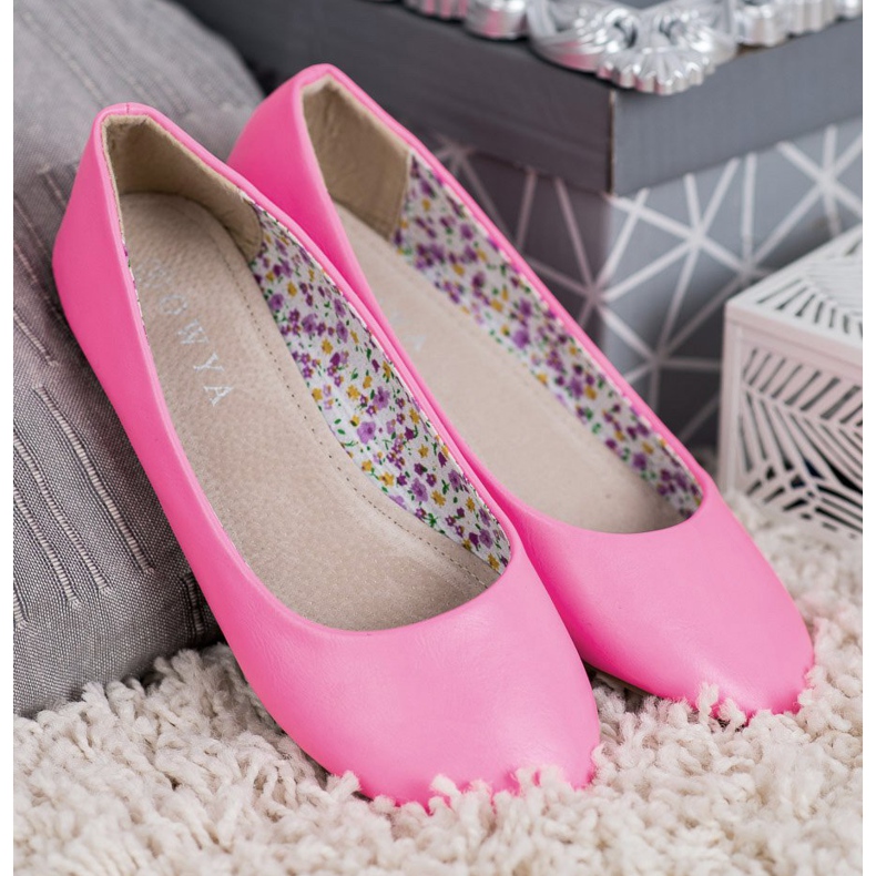 SHELOVET Rento ballerinat vaaleanpunainen 2