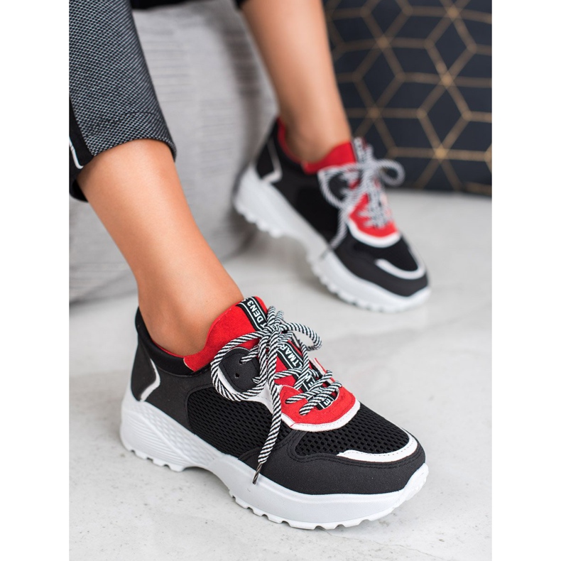 SHELOVET Muodikkaat mustat lenkkarit monivärinen 2