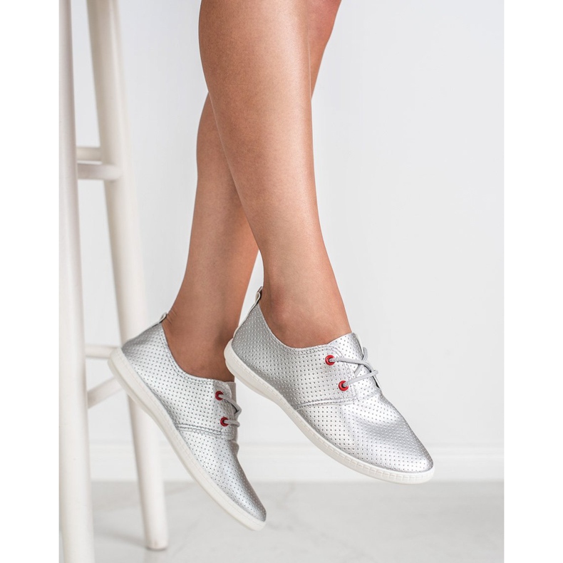 SHELOVET Hopeiset lenkkarit harmaa 2