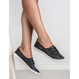 SHELOVET Eco -nahka lenkkarit musta 1