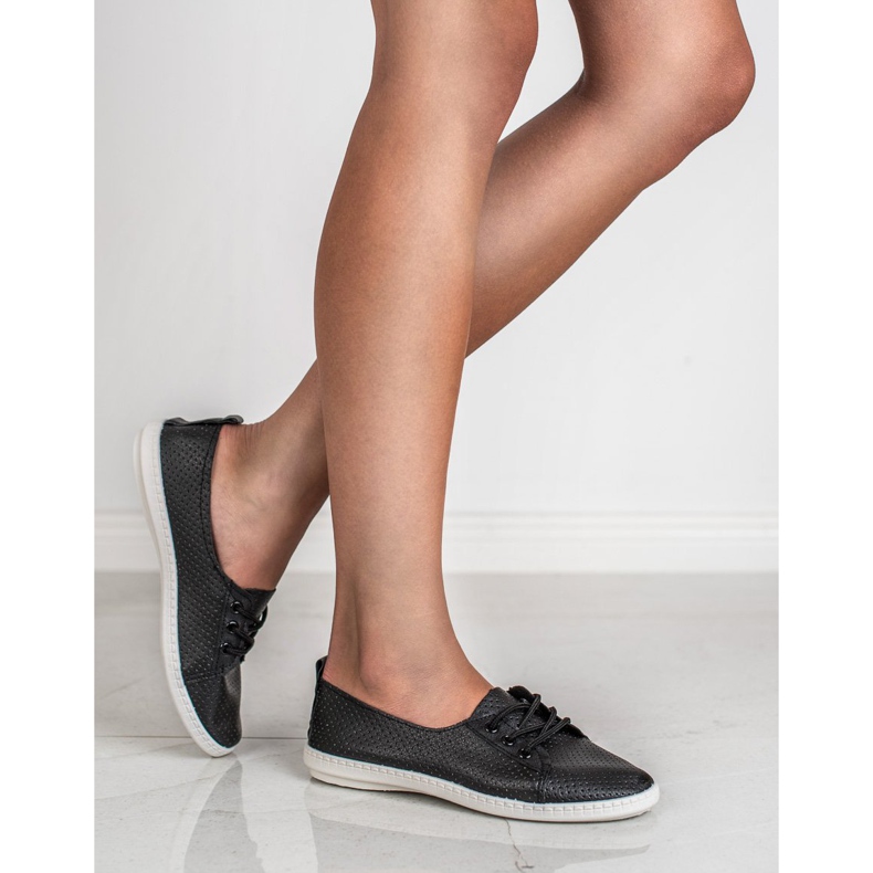 SHELOVET Eco -nahka lenkkarit musta 2