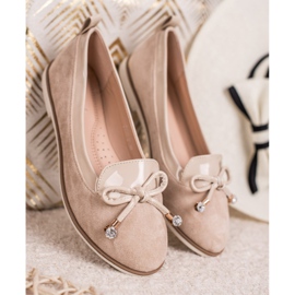 SDS Tyylikäs beige ballerina 1