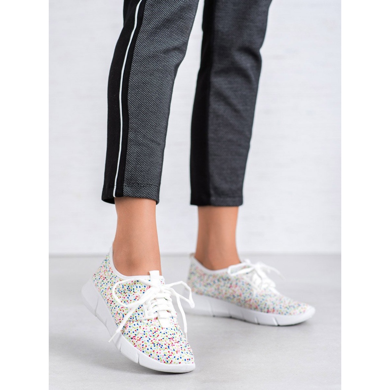 Bona Urheilujalkineet, joissa on pilkkuja valkoinen 1