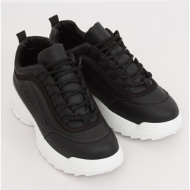 Mustat urheilukengät D1909 MUSTA / VALKOINEN 2