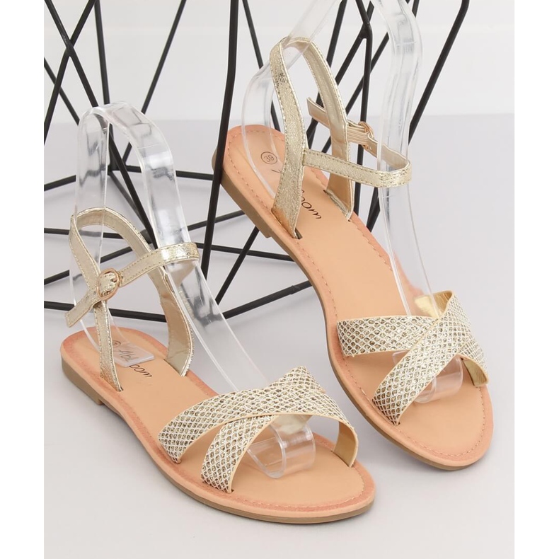 Naisten ja kultaiset sandaalit WL282 Gold kultainen 1