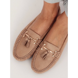 Naisten beige Loaferit L7183 Khaki 2