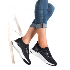 SHELOVET Tekstiiliset urheilukengät musta 2