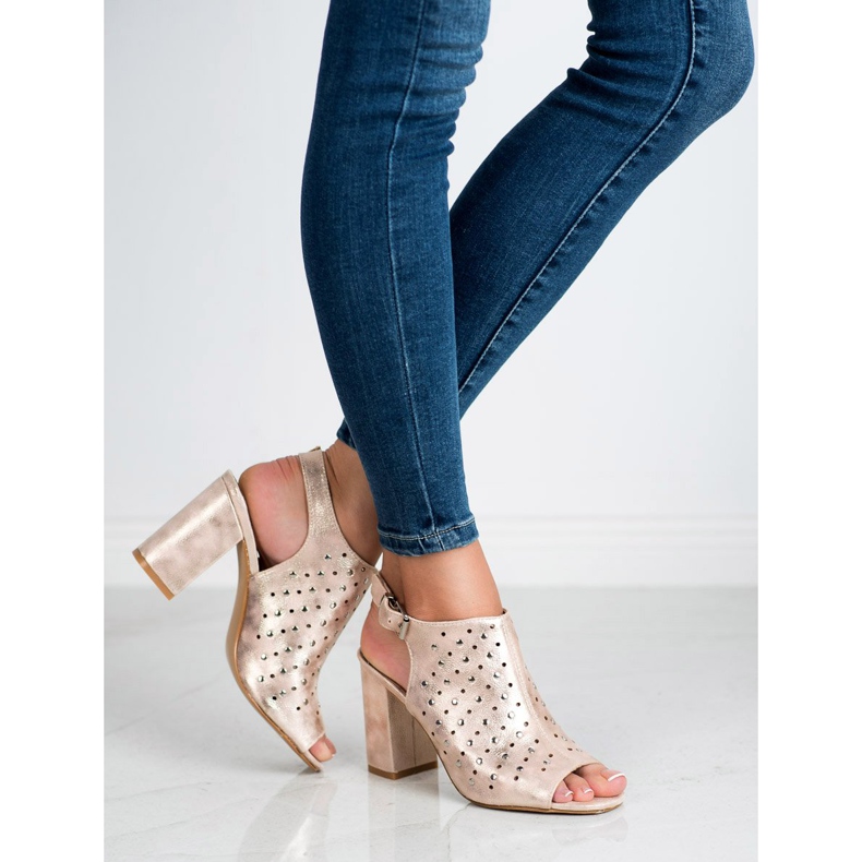 VINCEZA sandaalit suihkulla keltainen 2